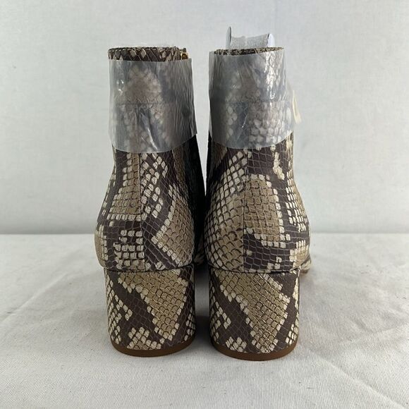 Lauren Ralph Lauren Wynne II Booties- Farro/FX Back Scale Python- Size 8.5M- NIB - Picture 3 of 7